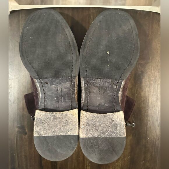 I.N.K. Handmade Leather Italian Boots Booties suede size 37 / 7 - Picture 7 of 8